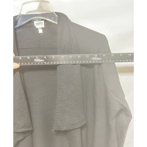 Armani‎ Womens 14 Lana Wool Cashmere Black Cardigan Sweater - Picture 2 of 8